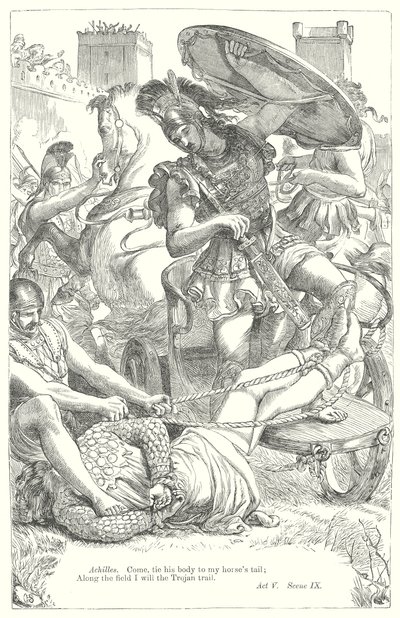 Troilus og Cressida (kobberstik) af Henry Courtney (after) Selous