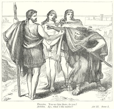 Troilus og Cressida (kobberstik) af Henry Courtney (after) Selous