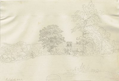 Eccleshall Village: pentegning, nd [1788-1855] (tegning) af Henry Curzon Allport
