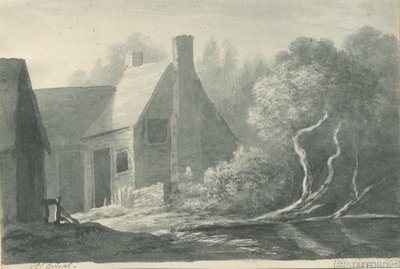 Lichfield - Edial: sepia vask tegning, nd [1788-1855] (tegning) af Henry Curzon Allport