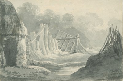 Lichfield - Edial: sepia vask tegning, nd [1788-1855] (tegning) af Henry Curzon Allport