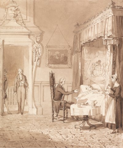 The Life of a Nobleman: Scene the Ninth - The Sick Room af Henry Dawe