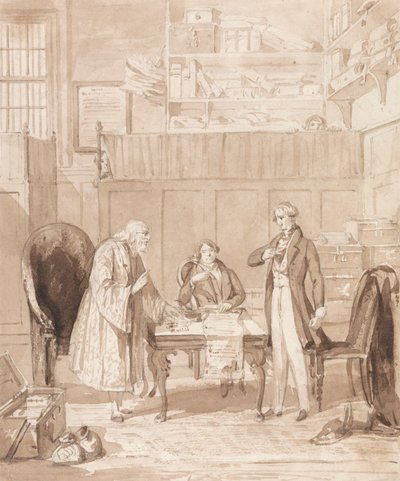 The Life of a Nobleman: Scene the Sixth - The Usurer af Henry Dawe