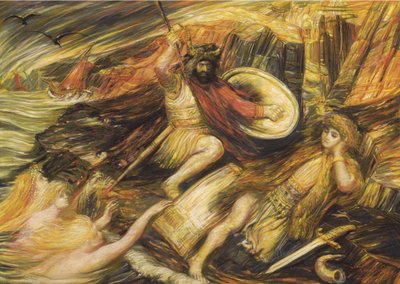 Siegfrieds død af Henry De Groux