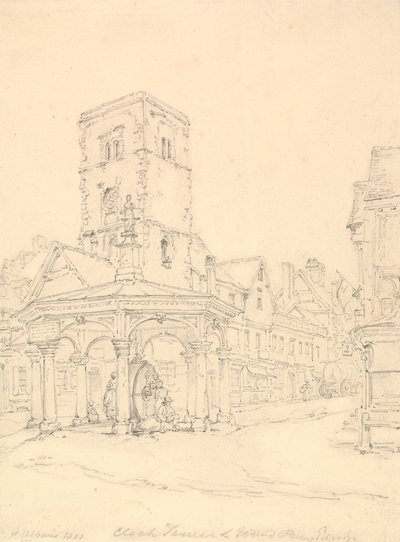 Klokketårn, St. Albans Abbey af Henry Edridge