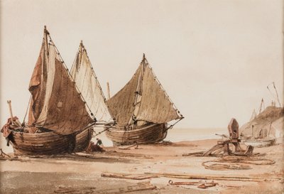 Kystens scene af Henry Edridge