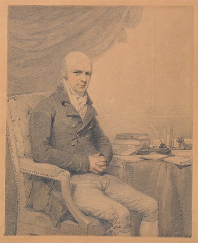 Portræt af Thomas Estcourt Esq. fra Estcourt af Henry Edridge