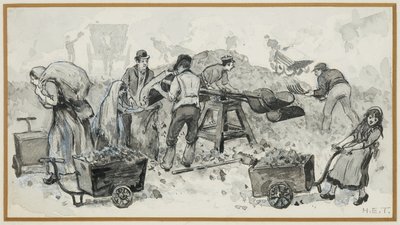 Koksin myynti kaasutehtaalla af Henry Edward Tidmarsh