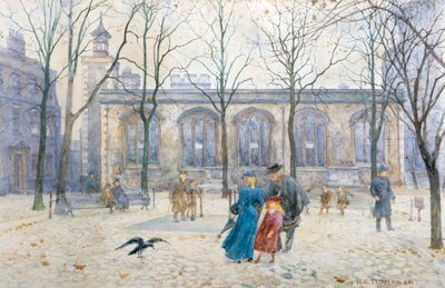The Church Raven, Tower of London (akvarel) af Henry Edward Tidmarsh