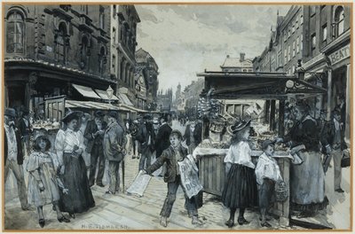 Den gamle markedsplads af Henry Edward Tidmarsh