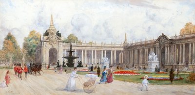 Den offentlige have (akvarel) af Henry Edward Tidmarsh