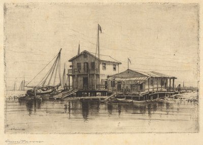 On the Creek, Long Island af Henry Farrer