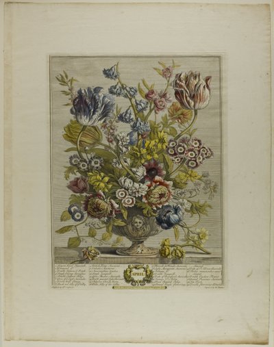 april, fra Tolv måneder med blomster af Henry Fletcher
