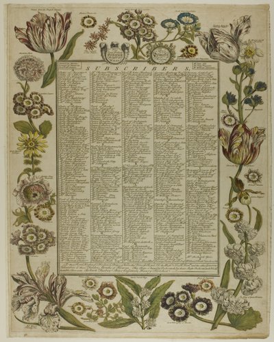 Titelblad, fra Tolv måneder med blomster af Henry Fletcher