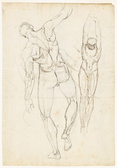 Figurstudier (recto og verso) af Johann Heinrich Füssli