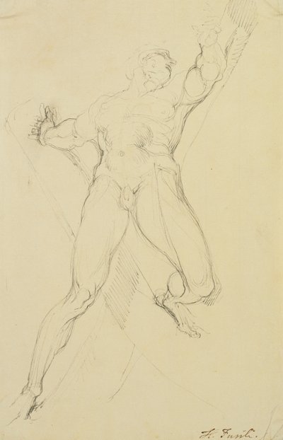 Haman, efter Michelangelo, af Johann Heinrich Füssli