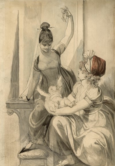 Mor og hendes familie på landet af Henry Fuseli