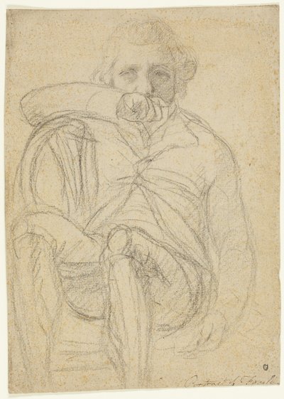 Portræt af Fuseli (recto); Skitse af en hånd (verso) af Henry Fuseli