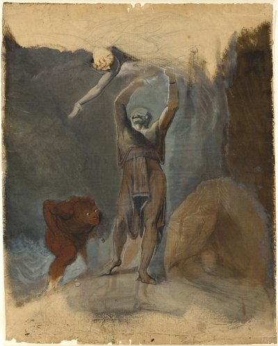Prospero, Miranda, Caliban og Ariel af Johann Heinrich Füssli