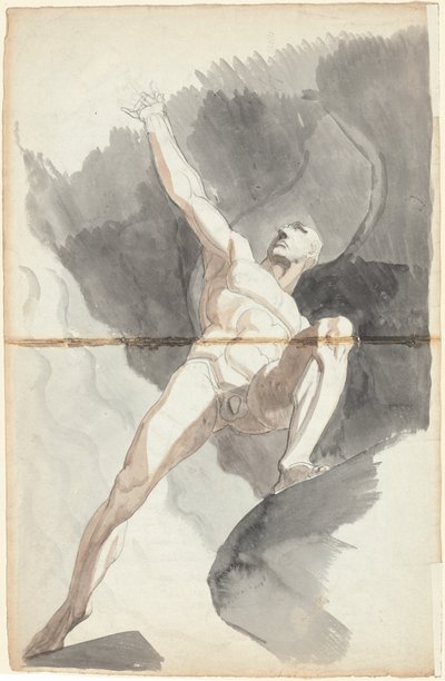 Satan trodser himlens kræfter af Johann Heinrich Füssli