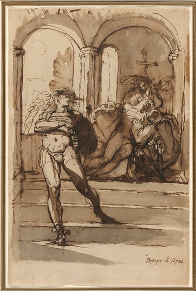 Robert the Bruces drab på Red Comyn af Henry Fuseli