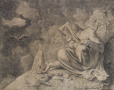The Witch and the Mandrake, omkring 1812 af Johann Heinrich Füssli