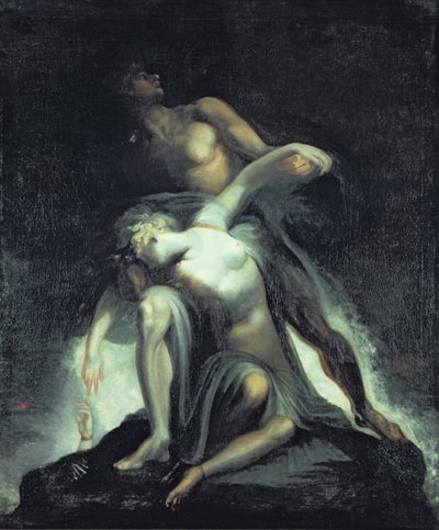 Synet af syndfloden, fra "Paradise Lost" af John Milton (1608-74) af Johann Heinrich Füssli