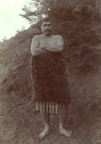 Maori-studie, ca. 1910 (sølvgelatineprint) af Henry Gaze