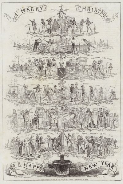 Juletræet, set af faderen til en familie af Henry George Hine