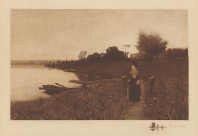 Uden titel (Moonlight Stroll) af Henry Golden Dearth