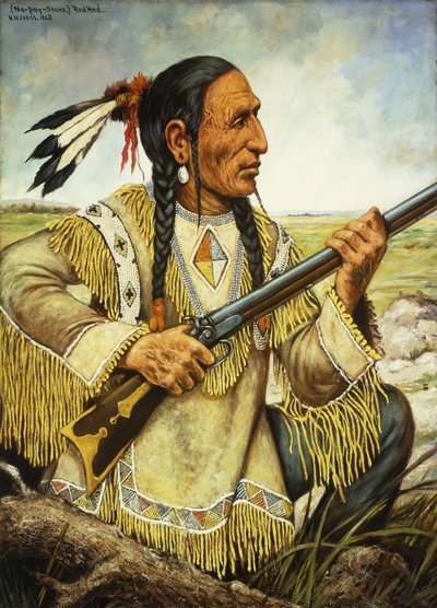 (Na-Pay-Shure) Rød hånd, 1862 af Henry H. Cross