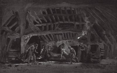Scene fra Kong Lear (litografi) af Henry Hawes Craven Green