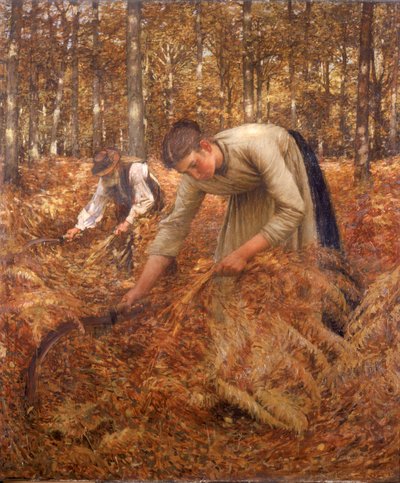 Indsamling af Bracken, ca.1899 af Henry Herbert La Thangue