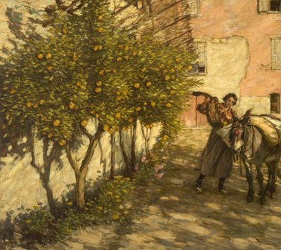 Indsamling af appelsiner, 1929 af Henry Herbert La Thangue