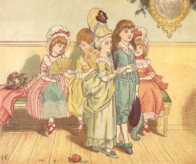 Moderigtige mennesker (farve litho) af Henry Hetherington Emmerson