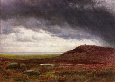 Moorland (akvarel og gouache) af Henry Hetherington Emmerson