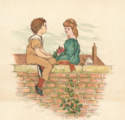 Nabofolk (farve litho) af Henry Hetherington Emmerson
