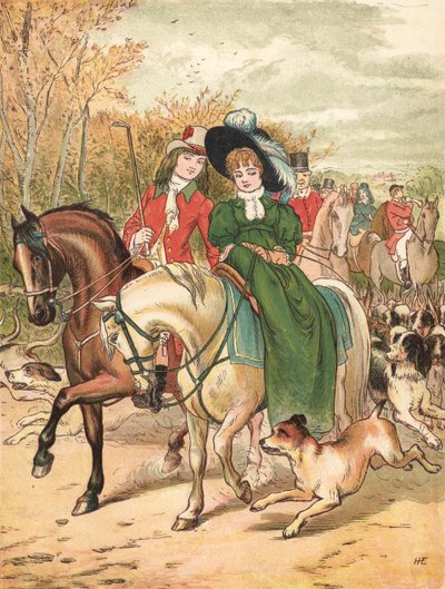 The Meet (farve litho) af Henry Hetherington Emmerson