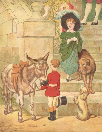 The Princess Shopping (farve litho) af Henry Hetherington Emmerson