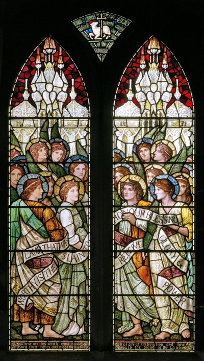 Bakewell, All Saints, Holiday Workshop, Henry Holiday, The Lamb Of God, 1893 af Henry Holiday