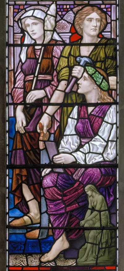 Buckland, St. Mary, Lowndes & Drury, Henry Holiday, Arkitektur, 1918 af Henry Holiday