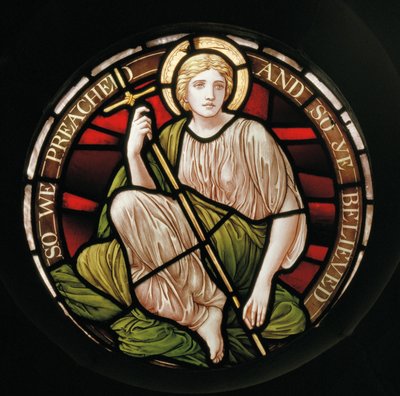 Faith, 1888 (farvet glas) af Henry Holiday