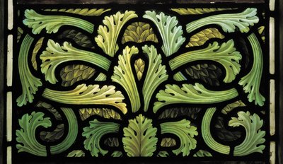 Foliage Pattern, Angels Of Judgment Window, 1887 af Henry Holiday