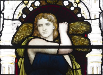 Ruth med majs, detalje, 1881-83 (farvet glas) af Henry Holiday
