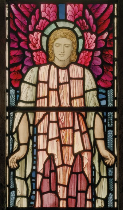 Seraphim Angel detalje, 1897 (farvet glas) af Henry Holiday