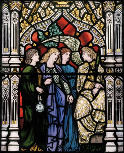 The Three Marys and an Angel, 1865 (farvet glas) af Henry Holiday