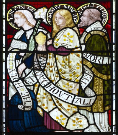 Jomfru Maria, Maria Magdalena, Sankt Johannes, ca. 1872 af Henry Holiday