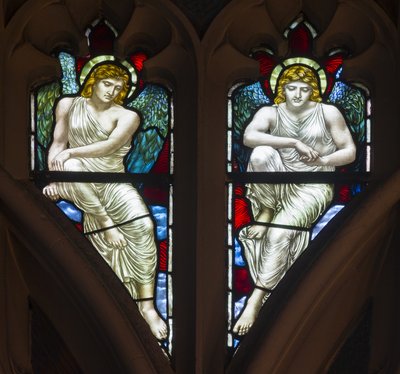 Westminster, St. Margaret, James Powell & Sons, Henry Holiday, Tracery Angels, 1883 af Henry Holiday