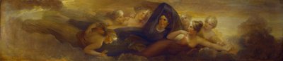 Nat med Plejaderne, 1834 (olie på mahognipanel) af Henry Howard