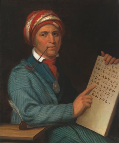 Sequoyah af Henry Inman